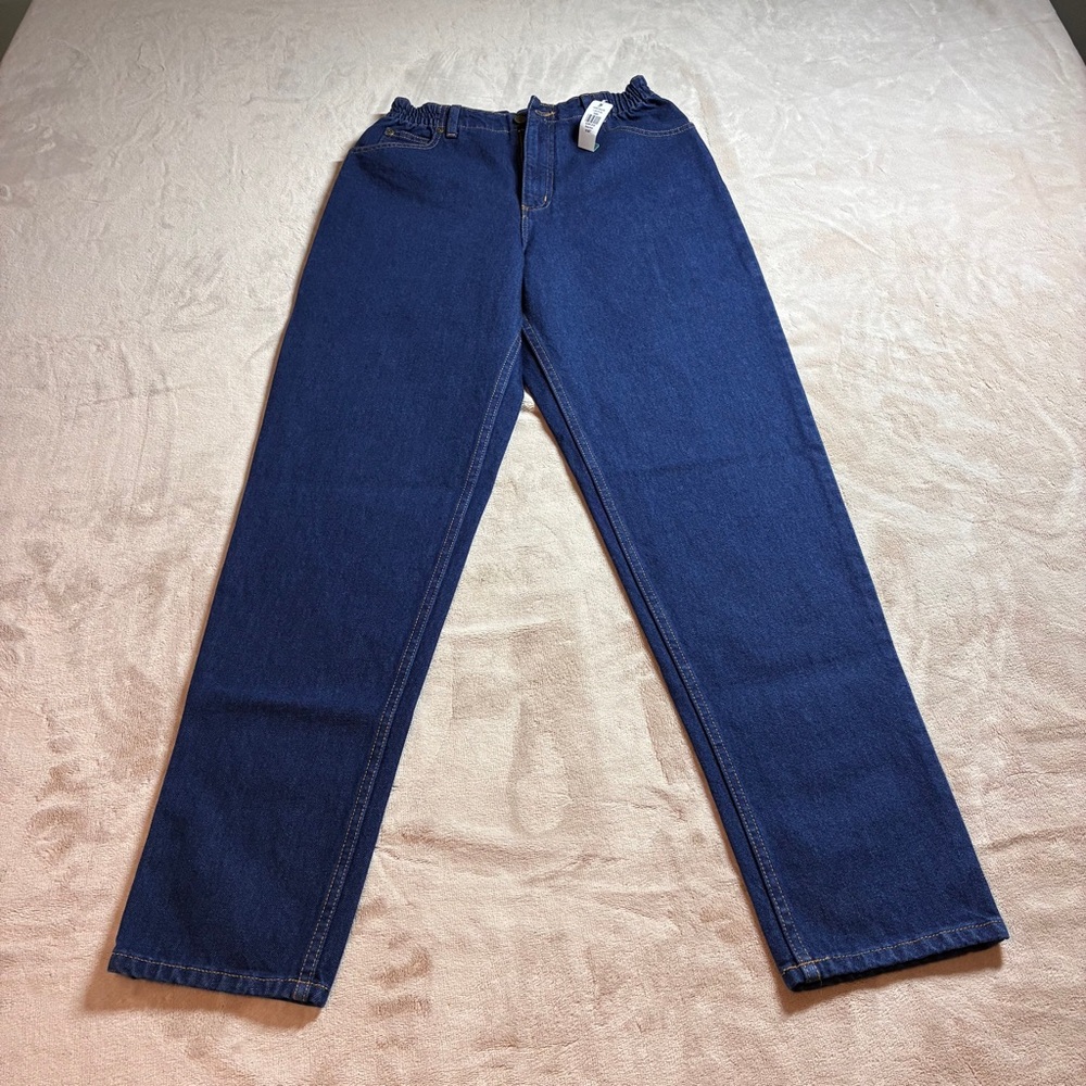 NWT L.L.Bean Original Fit Relaxed Jeans Comfort Waist Women’s 10 MT Tall Blue